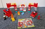 Duplo Brandweerkazerne 10593, Kinderen en Baby's, Speelgoed | Duplo en Lego, Ophalen of Verzenden, Zo goed als nieuw, Complete set