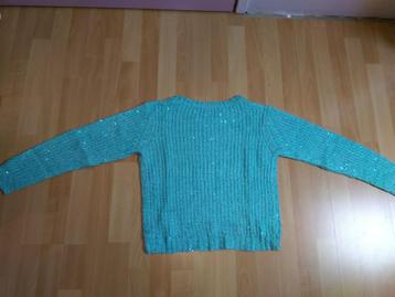 Mintgroene trui *glitter* beschikbaar voor biedingen