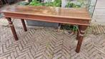 Koloniale massief houten sidetable, Ophalen, Gebruikt, 100 tot 150 cm, Eikenhout