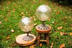 Bolia I & II Vintage tablelamps, Vintage, Ophalen of Verzenden, Zo goed als nieuw, Glas