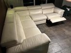 Hoekbank leer, Huis en Inrichting, Ophalen, 250 tot 300 cm, Gebruikt, 100 tot 125 cm