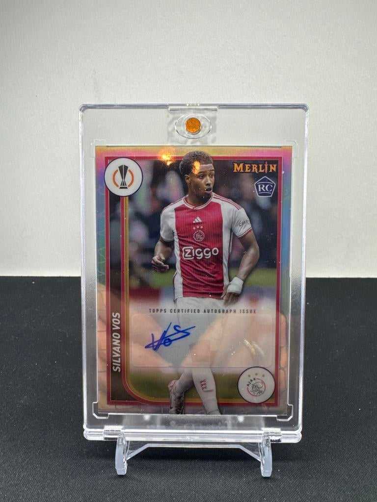 Silvano Vos Rookie Handtekening - Topps Merlin, Ophalen of Verzenden, Zo goed als nieuw, Ajax, Spelerskaart