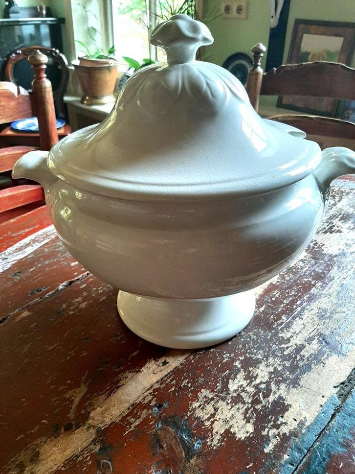 Soepterrine "Hollandsch" Petrus Regout uit plm. 1895, Antiek en Kunst, Antiek | Servies los, Ophalen of Verzenden