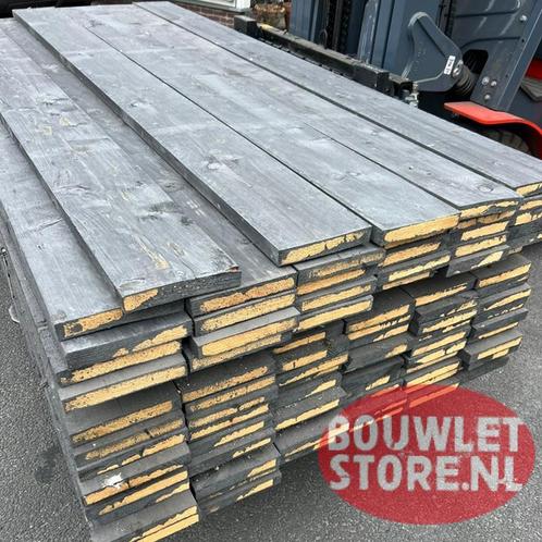 Vuren steigerplanken steigerhout plank | black wash (zwart), Doe-het-zelf en Verbouw, Hout en Planken, Nieuw, Plank, Steigerhout