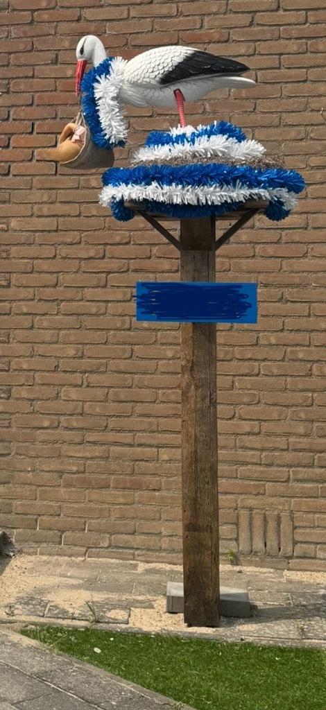 Ooievaar + nest, Kinderen en Baby's, Kraamcadeaus en Geboorteborden, Ophalen