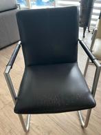 6 leren eetkamerstoelen (beschadigd), Huis en Inrichting, Stoelen, Ophalen, Gebruikt, Bruin, Leer