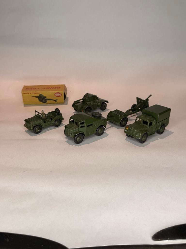 Dinky Toys Militaire Voertuigen Set, Overige merken, Gebruikt, Ophalen of Verzenden, Tank
