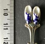 lepel, Klompjes Delfts blauw, Schaatsers in bak (Z, Verzamelen, Verzenden, Gebruikt