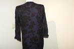 Essentiel Antwerp nacht blauwe jurk zwart motief mt 36/38, Kleding | Dames, Jurken, Essentiel Antwerp, Maat 36 (S), Gedragen, Verzenden