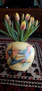 Vintage Vaas met Abstract Design, Ophalen of Verzenden