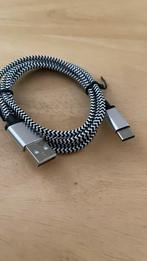 USB naar USB-C Kabel – Sterke Gevlochten Oplaadkabel, Ophalen of Verzenden, Nieuw, Apple iPhone