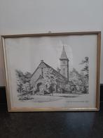 Tekening Kievitskerk Wassenaar, Antiek en Kunst, Ophalen of Verzenden
