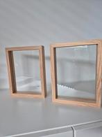 Twee fotolijsten hout VT wonen naturel 18x24x4cm, Ophalen, Minder dan 50 cm, Zo goed als nieuw, Minder dan 50 cm