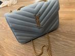 Ysl light blue hand bag, Ophalen of Verzenden, Zo goed als nieuw, Blauw, Handtas