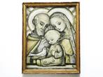 Jozef Maria en Jezus met duif, Berta Hummel lijstje, Antiek en Kunst, Antiek | Religie, Ophalen of Verzenden