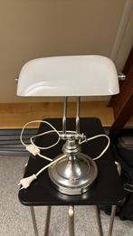 Notarislamp - Zwart/Wit, Huis en Inrichting, Ophalen, Zo goed als nieuw, Glas, Minder dan 50 cm