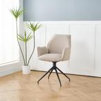 Moderne draaibare eetkamerstoel – luxe & comfort – €69,95, Huis en Inrichting, Stoelen, Zwart, Ophalen of Verzenden, Zo goed als nieuw