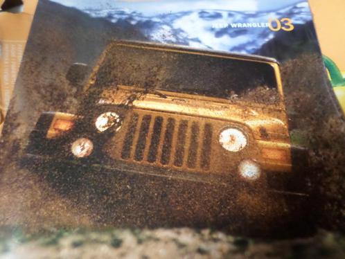Jeep Wrangler 2003 Brochure, Boeken, Auto's | Folders en Tijdschriften, Overige merken, Verzenden