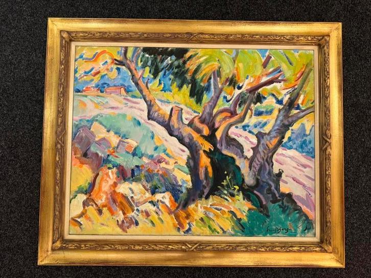 Freek van den Berg en Zoon Roland van den Berg, Antiek en Kunst, Kunst | Schilderijen | Modern, Ophalen of Verzenden