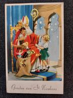 Groeten van S. Nicolaas ansichtkaart 1956, Verzamelen, Ansichtkaarten | Themakaarten, Ophalen of Verzenden, 1940 tot 1960, Gelopen