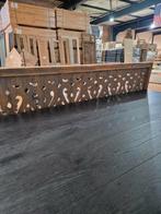 AANBIEDING DEZE WEEK! EIKEN VLOER GEBORSTELD ZWART GELAKT!, Parket, 75 m² of meer, Zwart, Nieuw