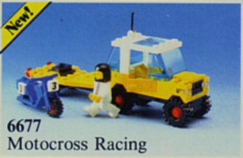 Lego Town Classic Town Race 6677 Motocross Racing, Kinderen en Baby's, Speelgoed | Duplo en Lego, Zo goed als nieuw, Lego, Complete set
