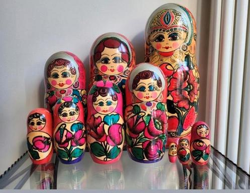 Grote matroesjka baborsjka  32 cm. 10 delig, Antiek en Kunst, Kunst | Overige Kunst, Ophalen of Verzenden