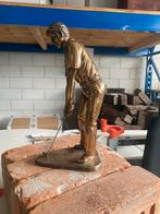 Bronzen Golfer Beeld - 30cm, Antiek en Kunst, Ophalen of Verzenden
