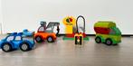 Duplo auto’s samen met tankstation, Kinderen en Baby's, Ophalen of Verzenden, Gebruikt, Complete set, Duplo