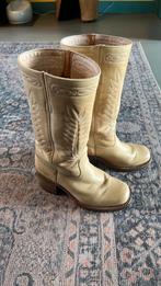 Vintage Sendra Blokhak, Hoge laarzen, Beige, Ophalen of Verzenden, Zo goed als nieuw
