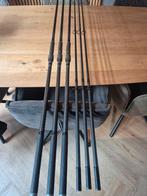 3x fox warrior elite 12ft 2.75 lbs karperhengels, Watersport en Boten, Ophalen of Verzenden, Zo goed als nieuw, Werphengel