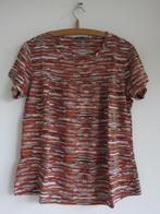 Costes shirt maat S cognac bruin met wit en zwarte print, Kleding | Dames, T-shirts, Maat 38/40 (M), Bruin, Ophalen of Verzenden
