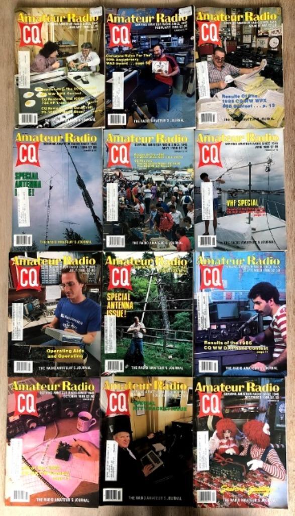 Complete jaargang maandbladen van amateur radio CQ uit 1986, Verzamelen, Tijdschriften, Kranten en Knipsels, Tijdschrift, 1980 tot heden