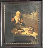 Kopie Nicolaas Maes, Oude vrouw in gebed, Antiek en Kunst, Kunst | Schilderijen | Klassiek, Ophalen of Verzenden