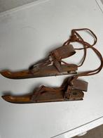 Vintage Iisnocht Houten Schaatsen - Decoratief, Ophalen of Verzenden