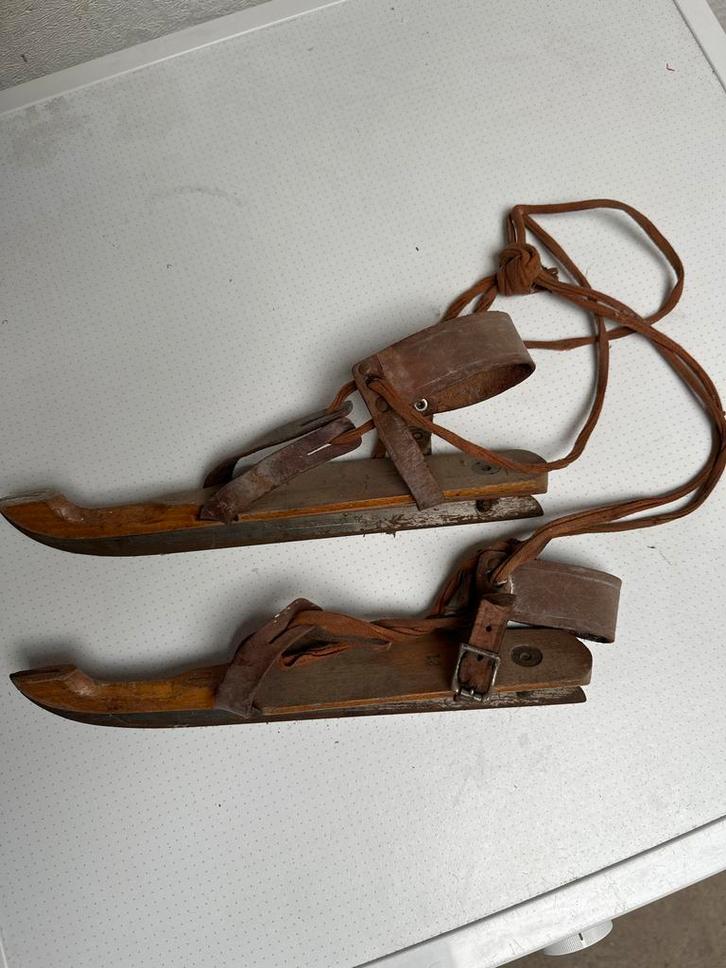 Vintage Iisnocht Houten Schaatsen - Decoratief, Antiek en Kunst, Antiek | Overige Antiek, Ophalen of Verzenden