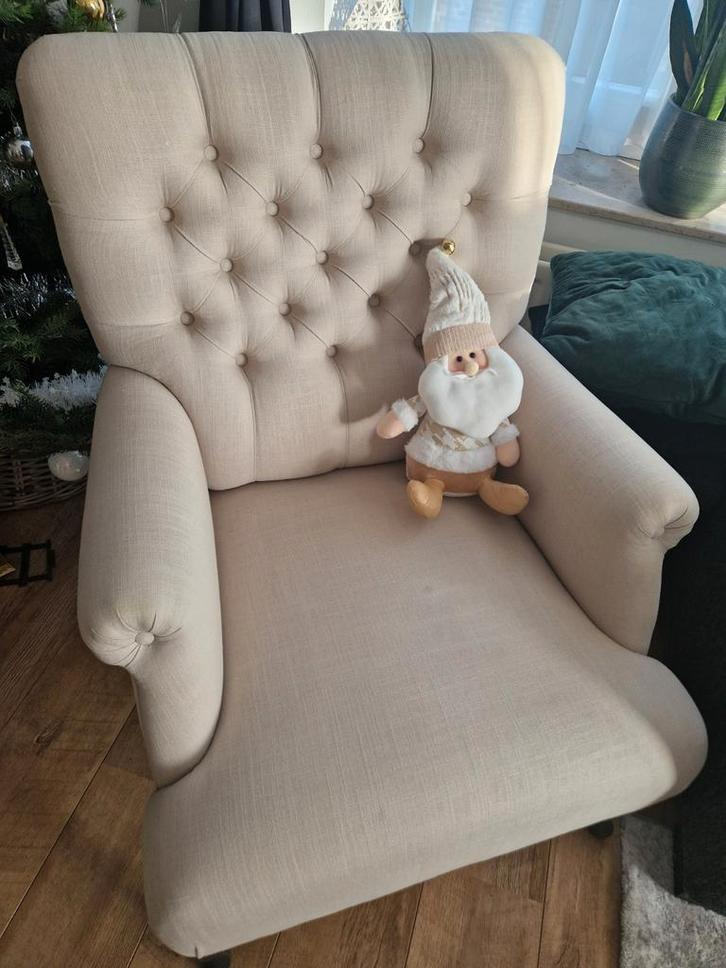 Goossens Klassieke Fauteuil - Prima Staat!, Huis en Inrichting, Fauteuils, Zo goed als nieuw, Hout, Stof, 75 tot 100 cm, 75 tot 100 cm