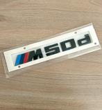 1x Oem BMW M50d zwart logo / embleem X5 G05 X6 G06 X7 G07, Ophalen of Verzenden