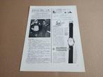 Reclame (uit oud tijdschrift) Vacheron/ Horloge (1955) 1, Overige typen, Gebruikt, Verzenden