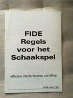 FIDE Regels voor het schaakspel, Ophalen of Verzenden, Gebruikt, Schaken
