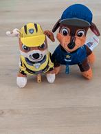 Paw Patrol Knuffels - Chase & Rubble, Ophalen, Zo goed als nieuw, Hond