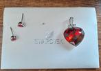 Swarovski oorbellen en hanger, Ophalen of Verzenden, Zo goed als nieuw, Zilver, Overige merken