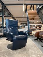 Jori Felini Relax fauteuil blauw leer Design stoel