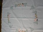 Vintage geborduurd kerst kleed / tafelkleed, Ophalen of Verzenden, Gebruikt