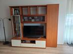 tv wandkast / tv wandmeubel / woonwand Kersen vanille lak, Huis en Inrichting, Ophalen, Gebruikt, Met deur(en), Glas
