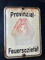 Oude emaille wandbord Provinzial Feuersozietät, Ophalen of Verzenden