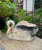 Mooie grote Majolica zwanen bloempot, Ophalen of Verzenden