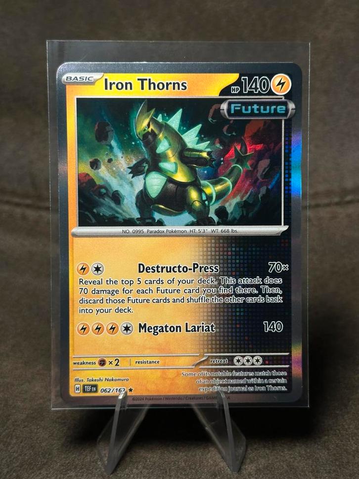 Iron Thorns [Holo] #62 062/162 (Pokemon Temporal Forces), Hobby en Vrije tijd, Verzamelkaartspellen | Pokémon, Zo goed als nieuw