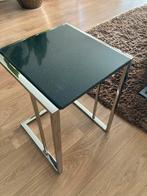 Bijzet/ Cocktail tafel Marmer/Chroom Eric Kuster stijl, 45 tot 60 cm, Minder dan 55 cm, Metaal of Aluminium, Vierkant