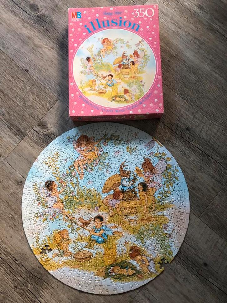 Legpuzzel rond 350 stukjes, Hobby en Vrije tijd, Denksport en Puzzels, Gebruikt, Legpuzzel, Minder dan 500 stukjes, Ophalen